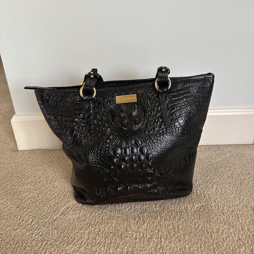 Brahmin Handbag black croc
